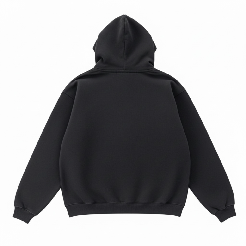 VV Logo Zip Hoodie Black