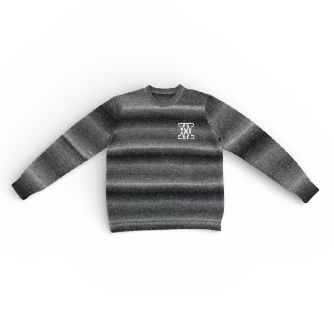 Mohair Knitwear Striped Sweater