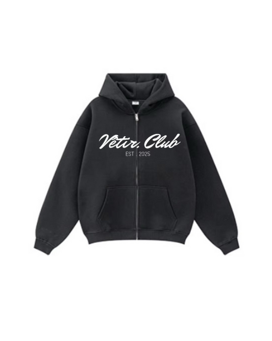 Club Collection Zip Hoodie Black